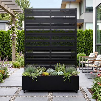 Winston Porter Hearts On Light Metal Planter | Wayfair